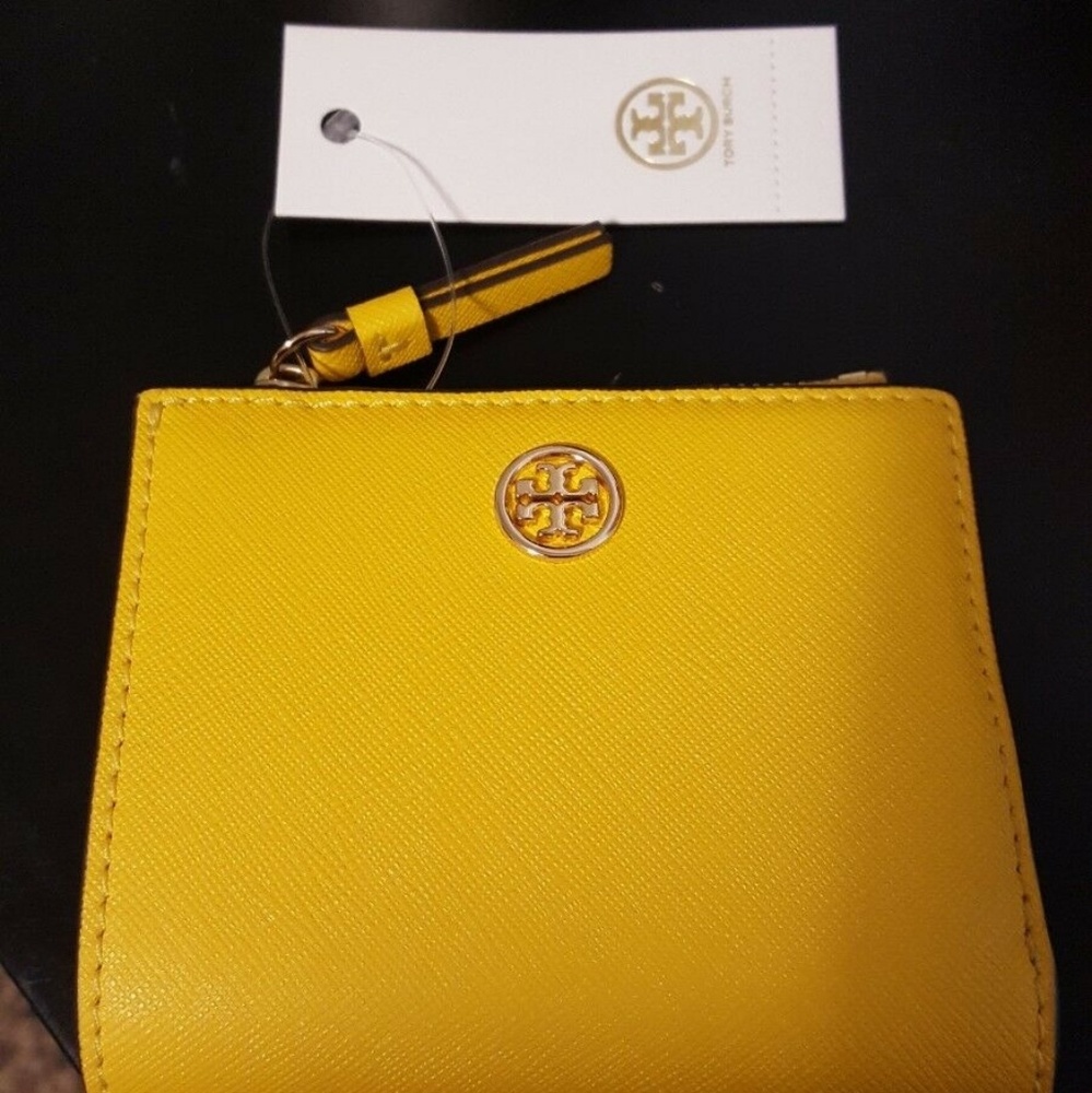 Tory Burch Robinson Mini Wallet In Daisy